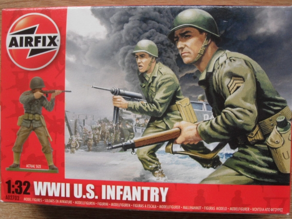 AIRFIX Military Model Kits 02703 WWII U.S. INFANTRY Model Figures